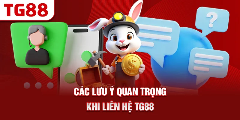 Các Lưu Ý Quan Trọng Khi Liên Hệ TG88